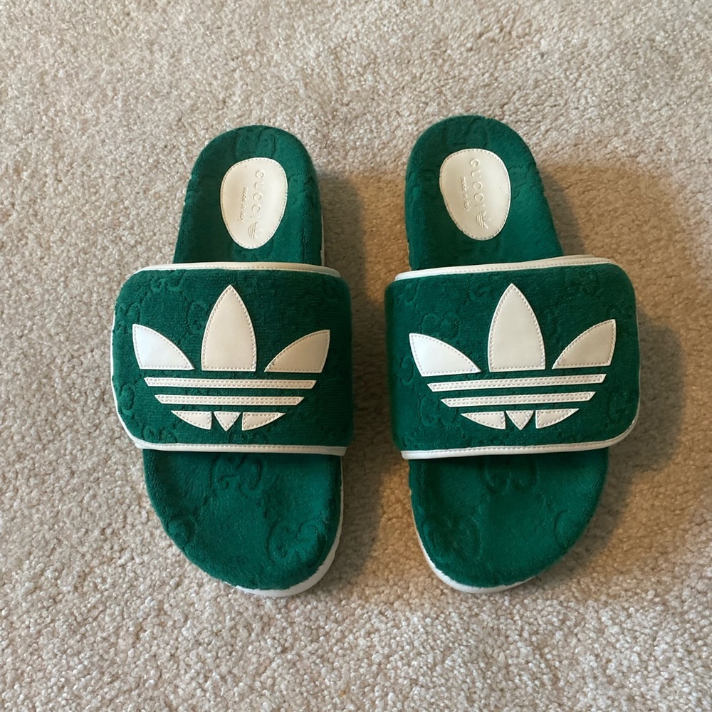 Gucci x Adidas GG Platform Sandals - Picture 2 of 10